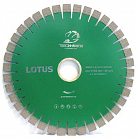 Диск TECH-NICK сегм. Lotus silent д.350*2,3*60/50 (20*3,6/3,0*20)мм/B4-F1# | 42z/ГРАНИТ/wet