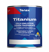 Клей полиэфирный Titanium Extra Clear (суперпрозрачный/густой) 1л. TENAX