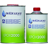 Клей эпокс 2000 PremTransp (прозрачный/жидкий) 1,0+0,5кг.BELLINZONI 